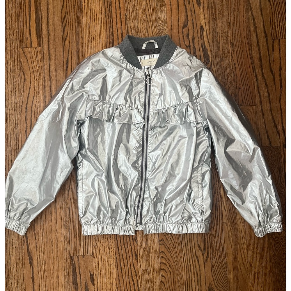 Girls Mango Silver Jacket